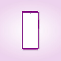 smartphone with white screen