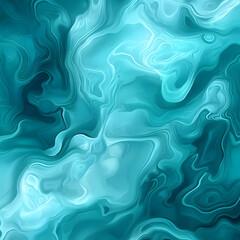Obraz premium Ethereal Aquatic Awe Abstract Texture in Radiant Turquoise with Organic and Synthetic Elements