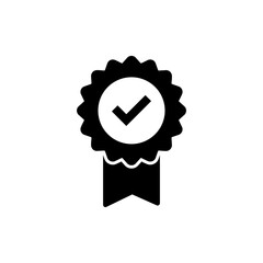 Approved icon vector. Certified Medal Icon