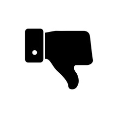 Dislike icon vector. dislike sign and symbol. Hand with thumb down
