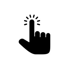 Hand cursor icon vector. cursor sign and symbol. hand cursor icon clik