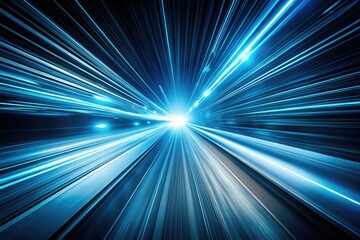 Abstract Blue Speed Lines on Black Background - Vintage Style Photography, Dynamic Movement, Modern Art, High Contrast, Digital Artwork, Creative Design, Motion Graphics, Aesthetic Appeal