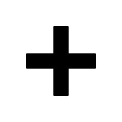 Plus icon vector. Add plus sign and symbol
