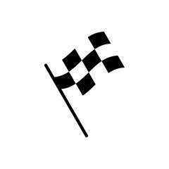 Racing flag icon vector. race flag sign and symbol.Checkered racing flag icon