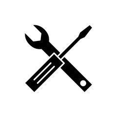 Repair tools icon vector. tool sign and symbol. setting icon. Wrench and screwdriver. Service
