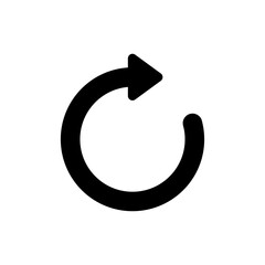 Refresh icon vector. Reload sign and symbol. Update icon.