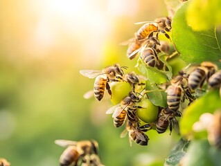 Collaborative Efforts of Bees Overcoming Challenges