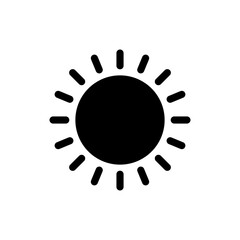 Sun icon vector. Brightness sign and symbol