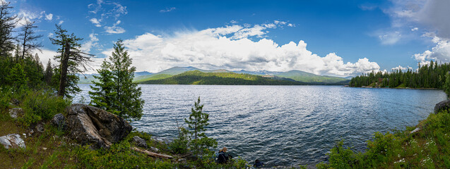 Panoramic View of the Priest Lake, ID