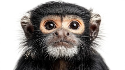 Obraz premium Close-up Portrait of a Red-handed Tamarin Monkey