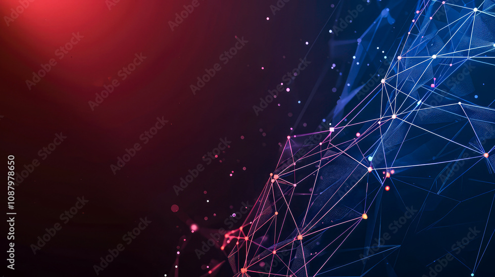Canvas Prints abstract technology background: innovative concepts in modern ai communication and digital network t