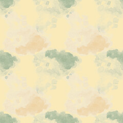 Seamless pattern with watercolor spots