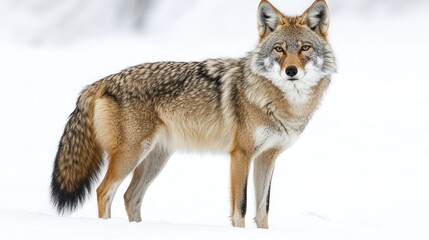 Obraz premium Coyote in Winter Wonderland