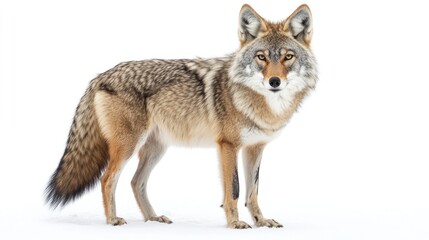 Obraz premium Coyote Standing in Snow