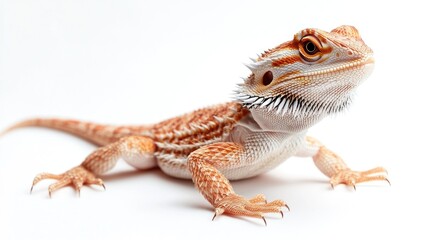 Naklejka premium Close-up of a Bearded Dragon Lizard
