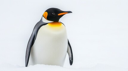 Obraz premium Majestic King Penguin in Antarctic Landscape
