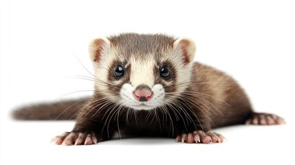 Cute Ferret Portrait