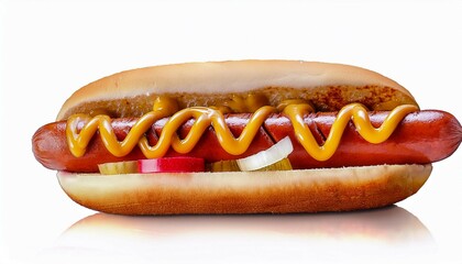 hot dog fastfood isolated
