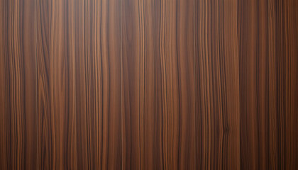 Naklejka premium Natural stylish dark nut veneer background as part of your interior. Natural wood texture, pattern of a long veneer, asian style