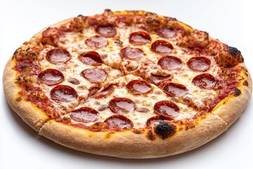 Delicious Pizza on Table Close Up