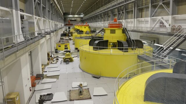 Generators inside Glen Canyon Dam, Coconino County, Arizona, USA