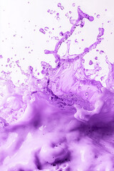 Naklejka premium Vibrant purple splash capturing dynamic motion and energy in liquid art