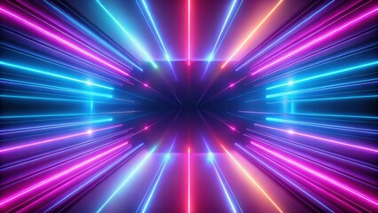 Obraz premium Multicolored motion gradient purple and blue neon lights soft background with animation seamless loop