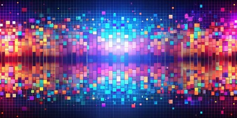 Abstract background with glitched squares creating a noise effect, glitch, abstract, squares, background, digital