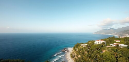 A breathtaking panoramic view of ocean front property ideal for investment purposes, view, financial