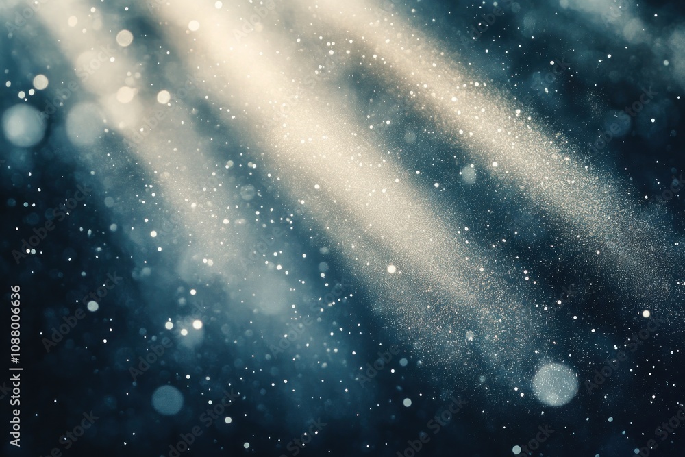 Poster abstract background with light rays and bokeh effects.