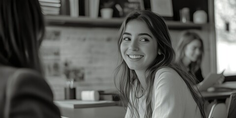 Young Woman Smiling at Camera