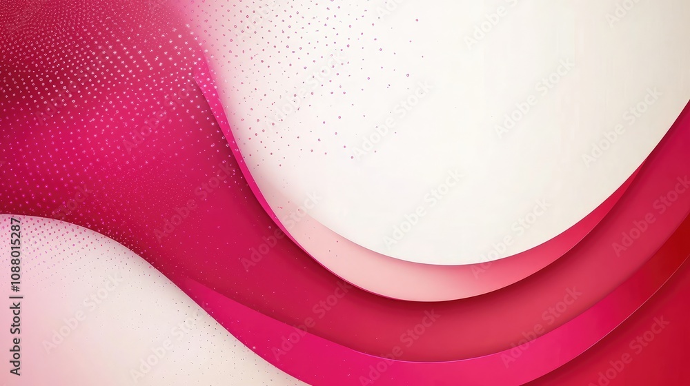 Poster abstract pink wave background with soft gradients and subtle dot patterns for creative design, vibra
