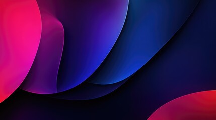 Obraz premium Abstract Digital Background with Fluid Shapes in Vibrant Colors of Pink, Purple, Blue and Black for Artistic and Modern Designs in Various Media Formats