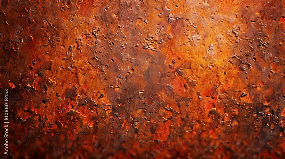 Poster a rusty plate with unique textures and colors, perfect for adding an industrial touch to your design