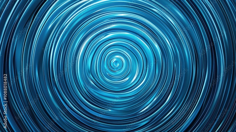 Poster dive into the depths of blue with abstract waves that resonate and create a vibrant ripple of energy