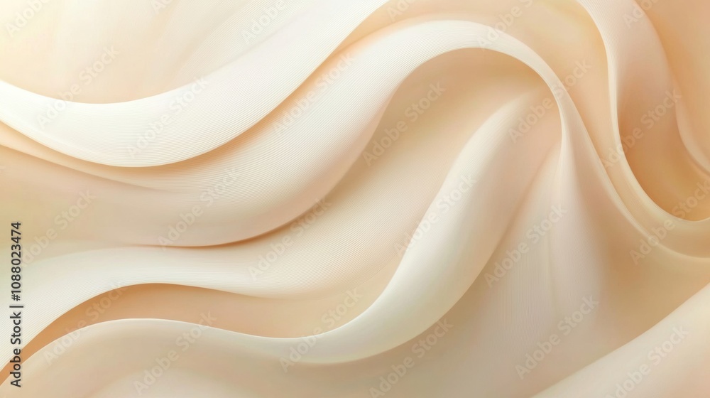 Aufkleber soft and elegant wavy fabric texture creating a serene atmosphere for background or design use in fa