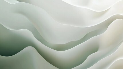 Obraz premium Soft and Flowing Waves of Ethereal Textures in Gentle Tones Highlighting the Beauty of Minimalist Abstract Art for Modern Decor and Design Projects