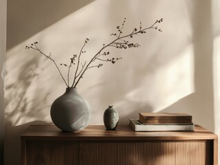 Serene Vignette: A Modern Living Room