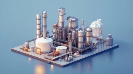 3d model of oil industry