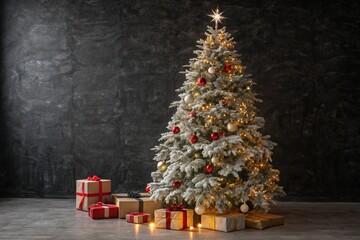 Snow-Sprayed Christmas Tree