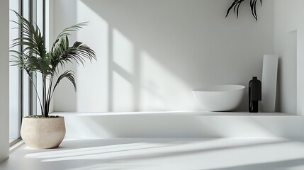 Modern minimalist design with soft black gradients on a pure white background 