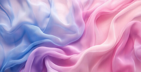 Obraz premium A pink and blue fabric with a purple stripe