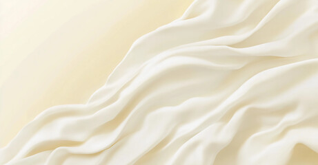 Obraz premium A white fabric with a pattern of waves