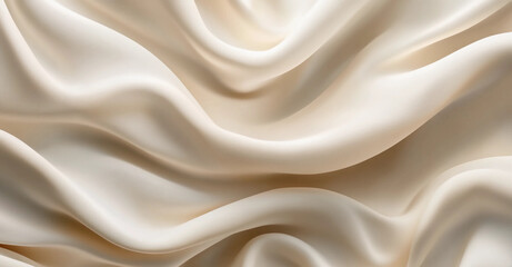 Obraz premium A white fabric with a wave pattern