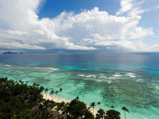 Scenery of Seychelles in the South Indian Ocean