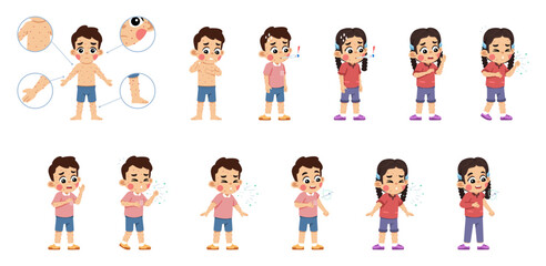 Kids with Chicken Pox