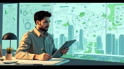 Inside the urban planner's domain A blend of planning tools and blueprints aimed at designing sustainable cities and green economic growth strategies. Artificial Intelligence