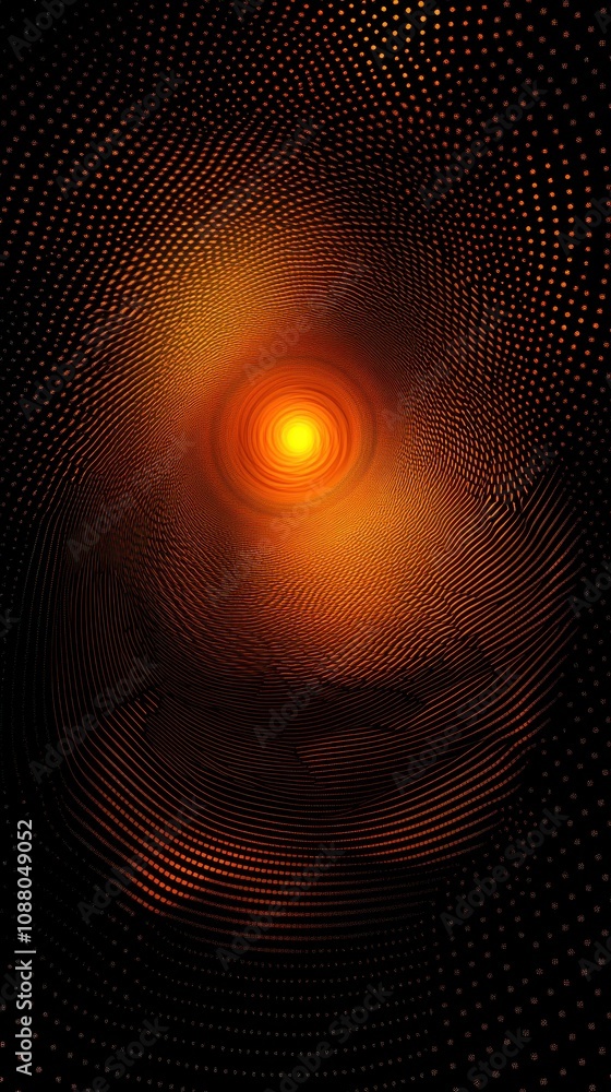Poster abstract representation of light and texture in warm tones.