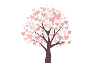 Obraz premium tree with pink flowers