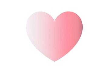 pink heart isolated